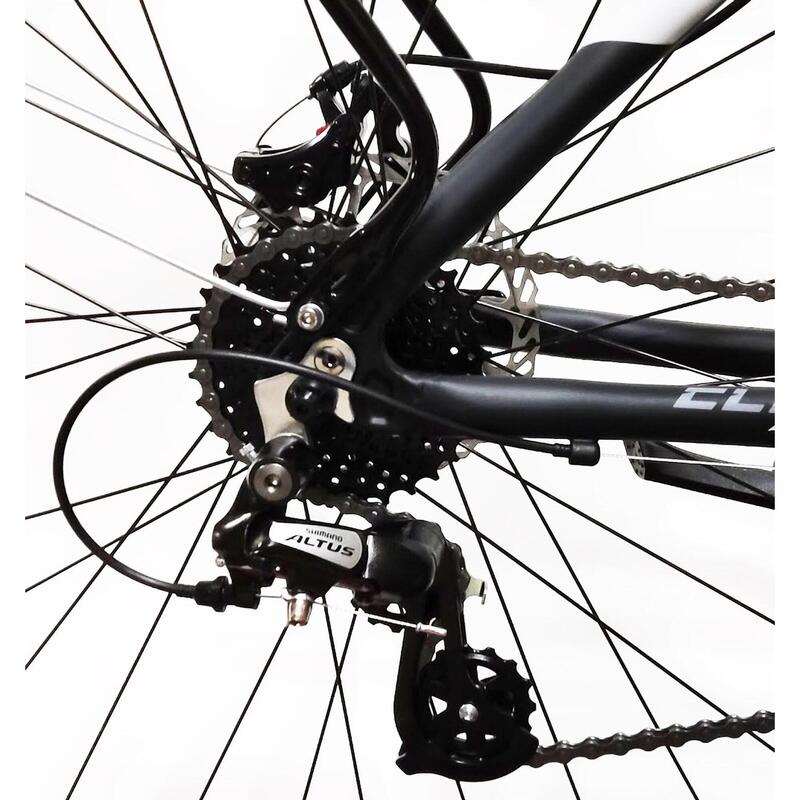 CLOOT Adventure  7,2 disc hybride fiets zwart