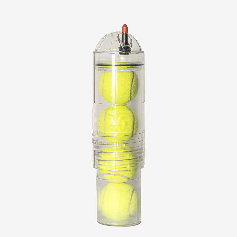 Refurbished - Druckbehälter für 4 Tennisbälle - TuboX4 Crystal - SEHR GUT
