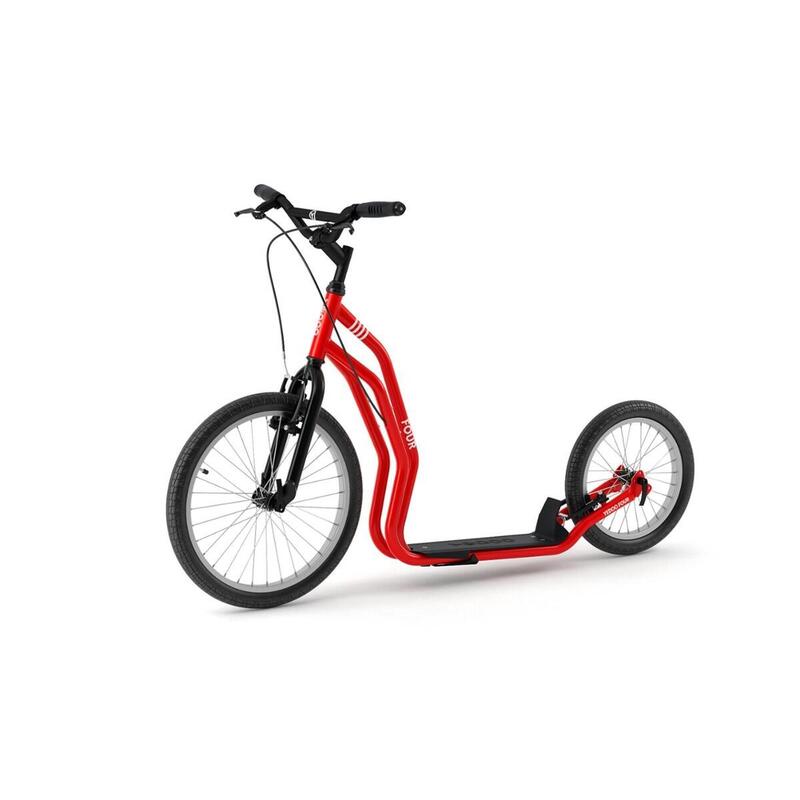 Scooter mit Lufträder  Four  Rot
