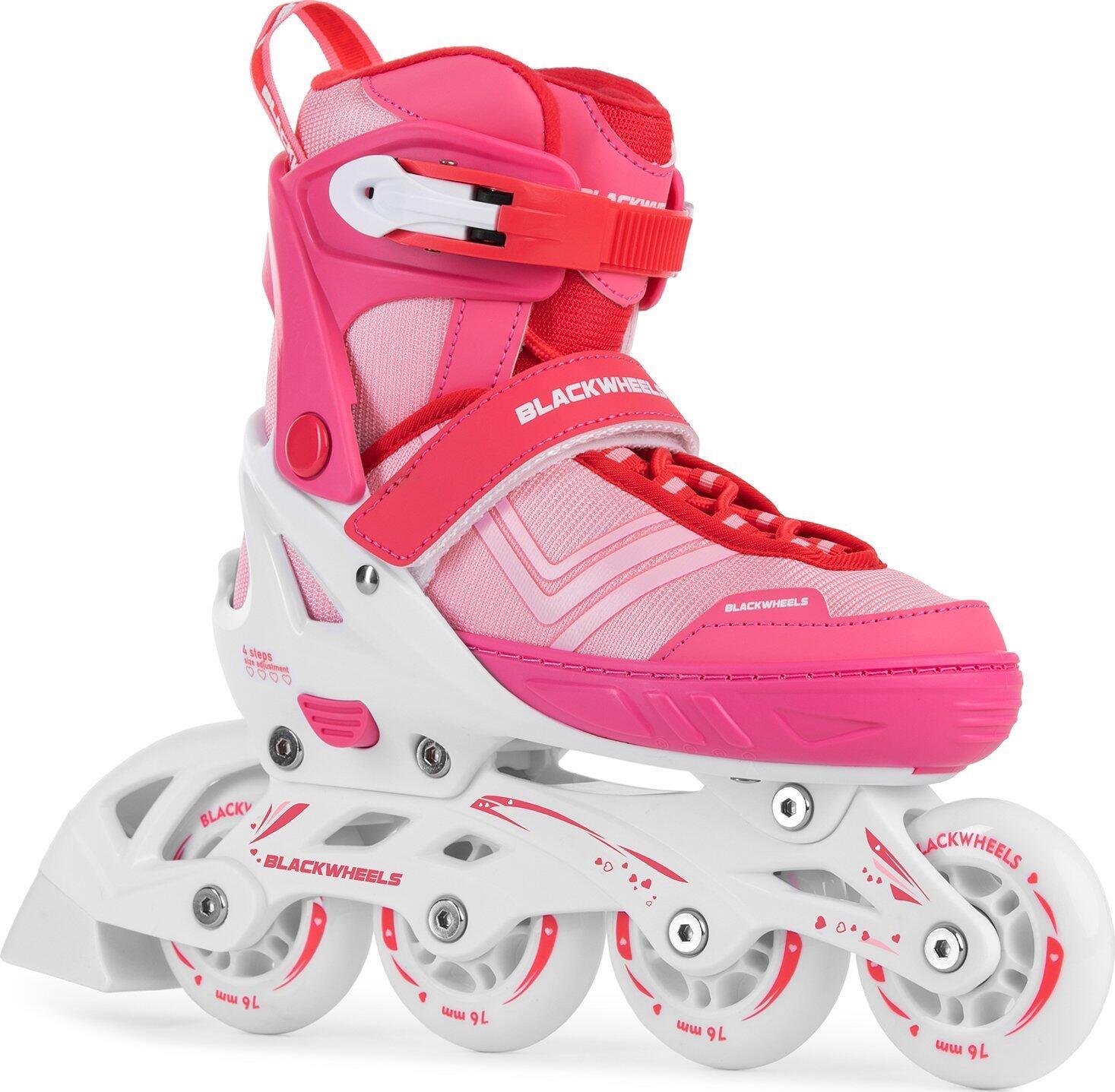 Pattini in linea bambino Blackwheels Playful Pink regolabile 2/7