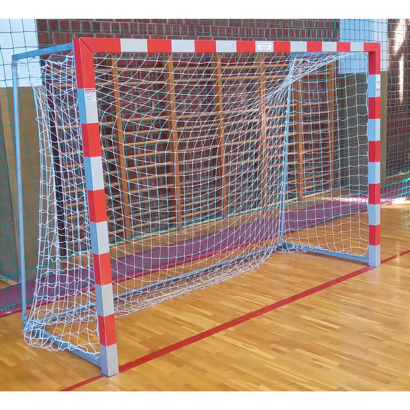 Juego 2 redes porterías Balón Mano/Futbol sala - 4mm malla 100, color: azul