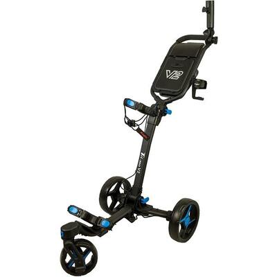AXGLO TRI-360 V2 CARRELLO DA GOLF MANUALE RUOTA GIREVOLE NERO/BLU