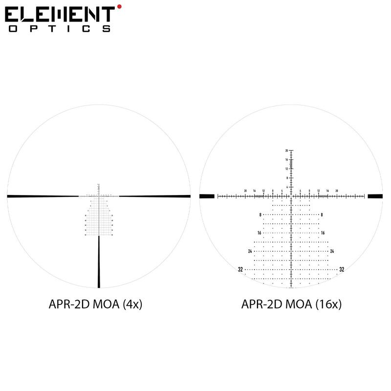 CANNOCCHIALE DA PUNTAMENTO ELEMENT OPTICS HELIX 4-16X44 APR-2D FFP MOA