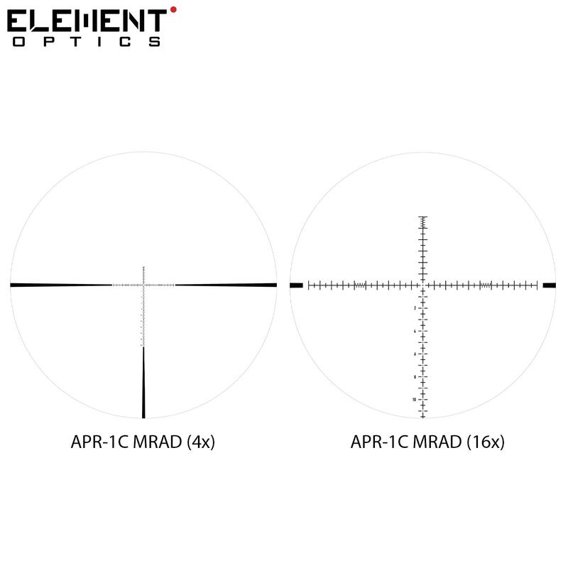 CANNOCCHIALE DA PUNTAMENTO ELEMENT OPTICS HELIX 4-16X44 APR-1C FFP MRAD