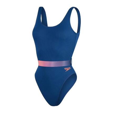 Maillot de bain une pièce Speedo avec ceinture et dos en U profond pour femmes