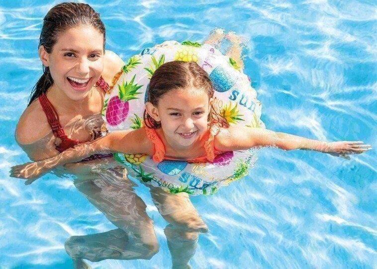 Dmuchane koło plażowe Intex 59241 Ananas