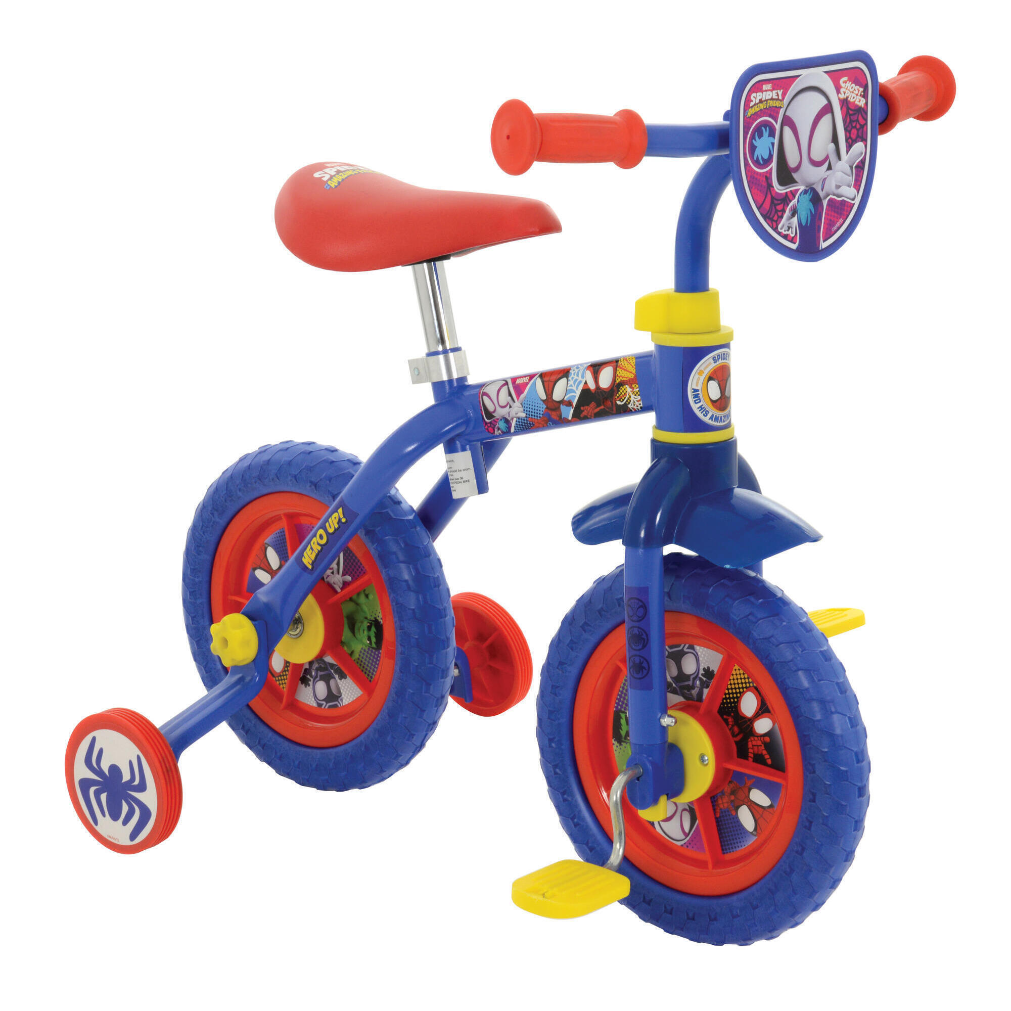 Spidey and his Amazing Friends Switch It Multi Character 2-in-1 Training Bike 1/7