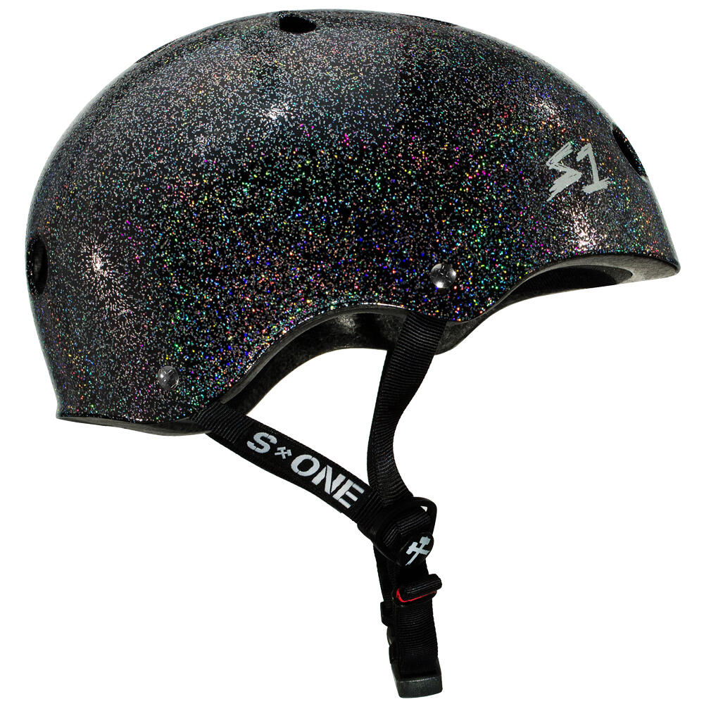 S1 MEGA LIFER HELMET - MULTI-IMPACT & HIGH-IMPACT CERTIFIED - BLACK GLITTER 3/8