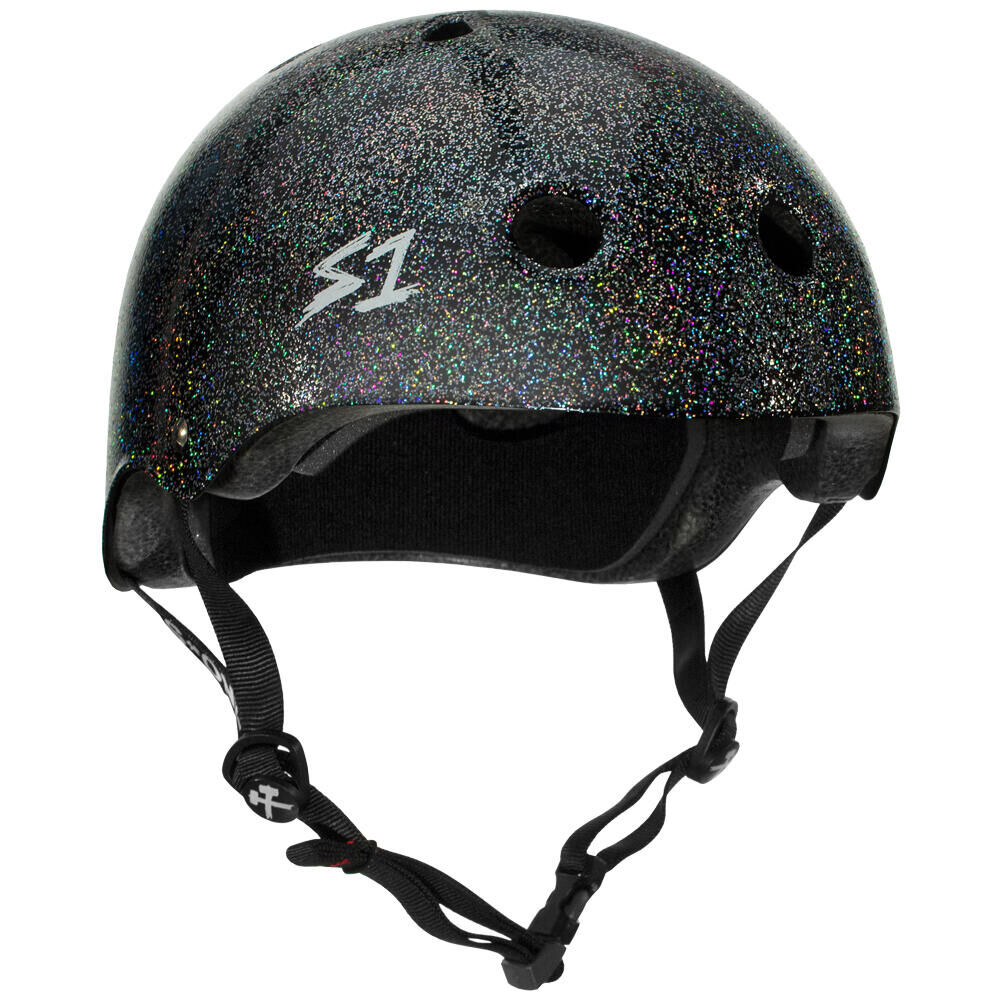 S1 HELMETS S1 MEGA LIFER HELMET - MULTI-IMPACT & HIGH-IMPACT CERTIFIED - BLACK GLITTER