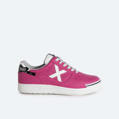 Zapatilla fútbol sala MUNICH G3 KID para niño/a fucsia