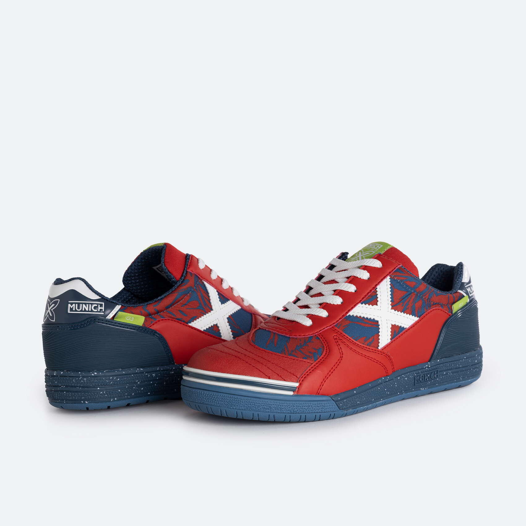 Scarpa da calcio indoor MUNICH G3 uomo rosso 2/5