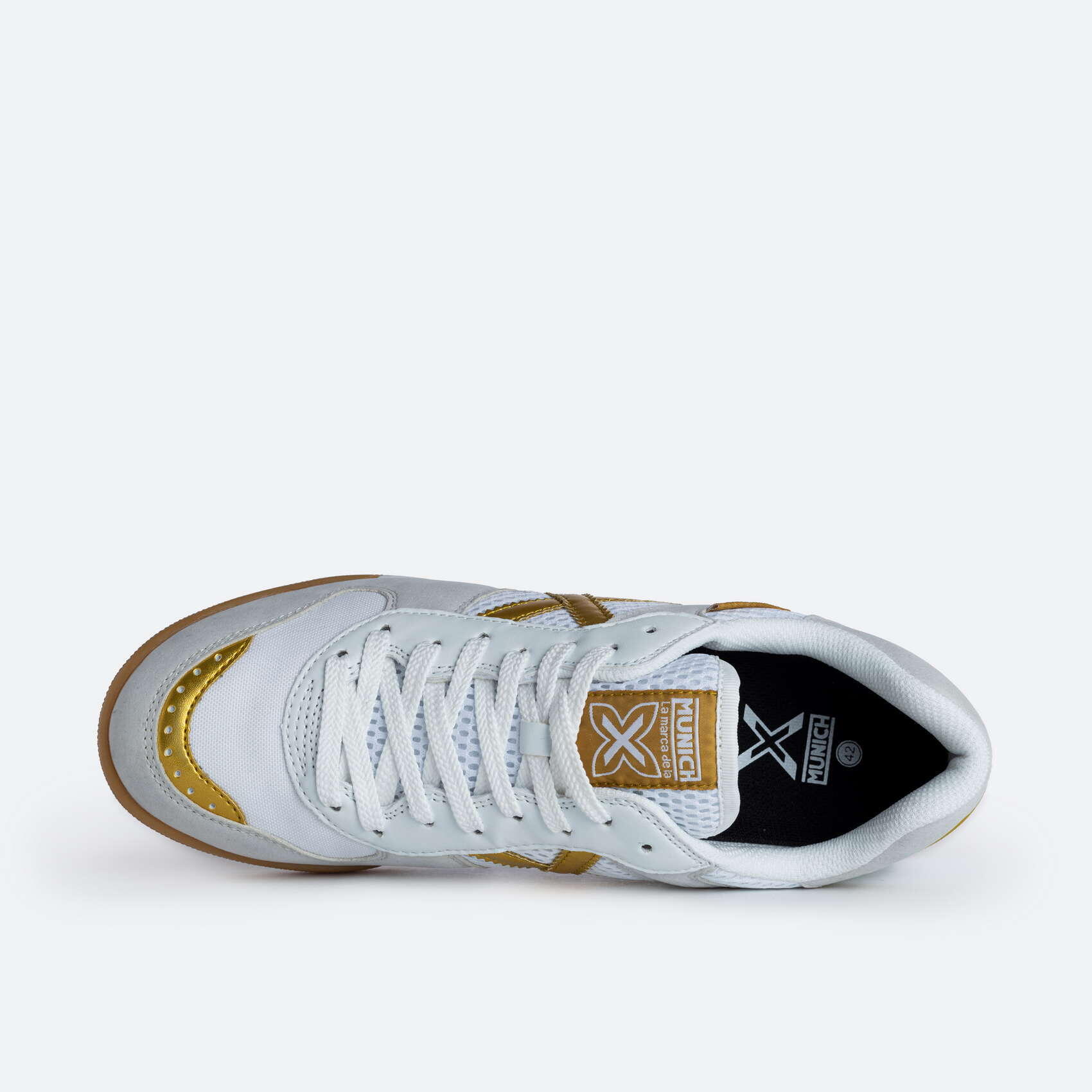 Zapatilla fútbol sala MUNICH CONTINENTAL V2 hombre blanco 3/5