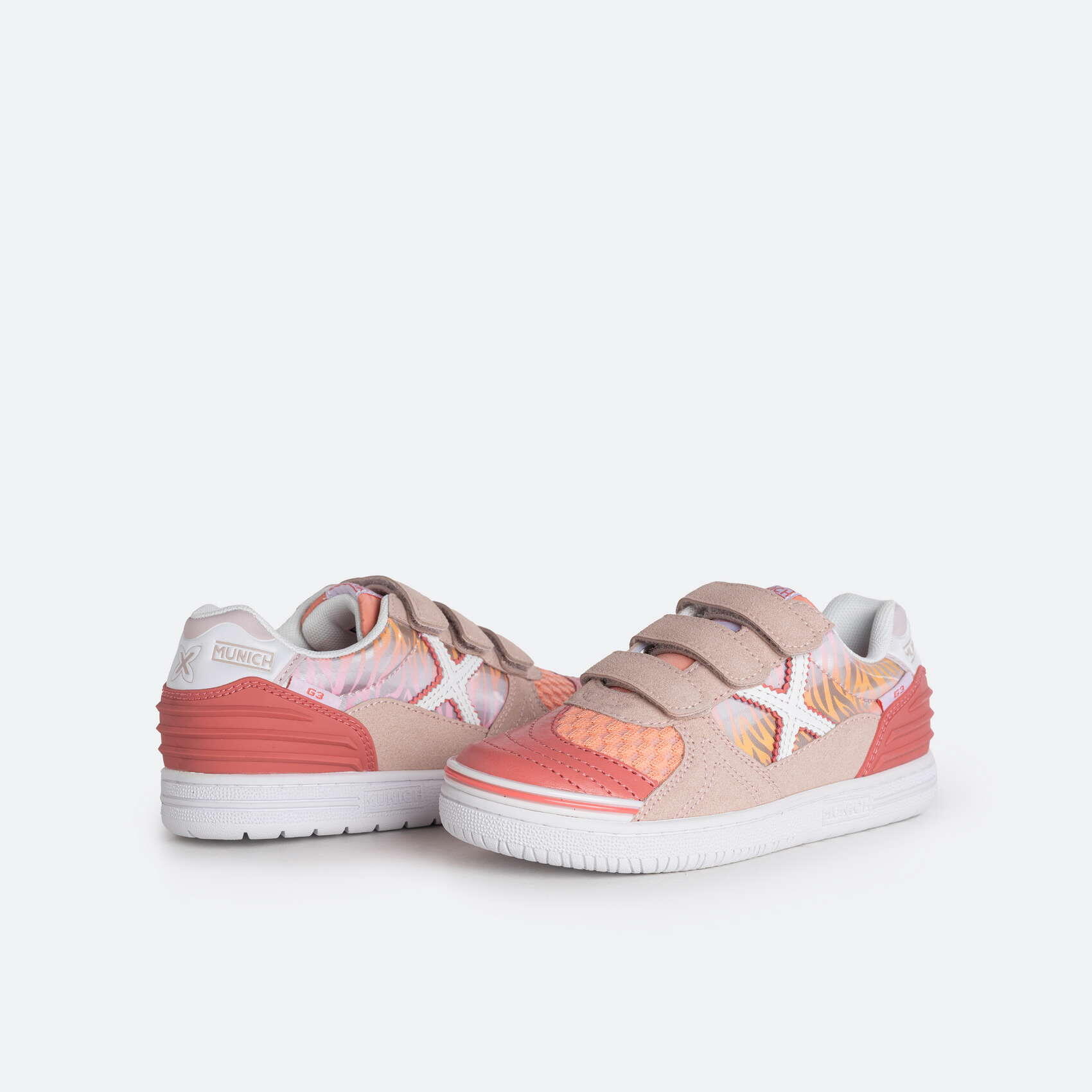 Zapatilla casual MUNICH G3 PATCH KID para niño/a rosa 5/5