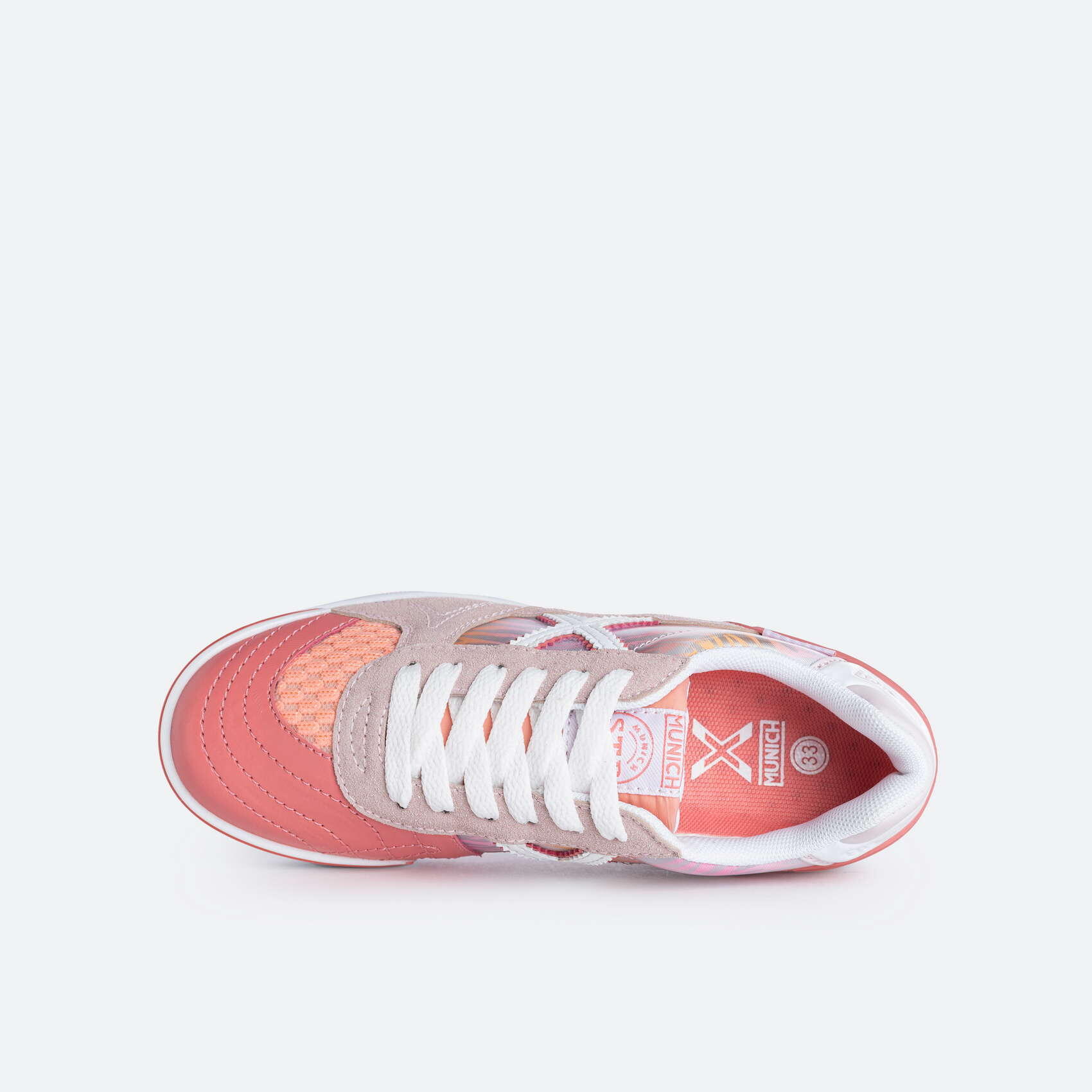 Zapatilla casual MUNICH G3 PATCH KID para ni o a rosa Decathlon