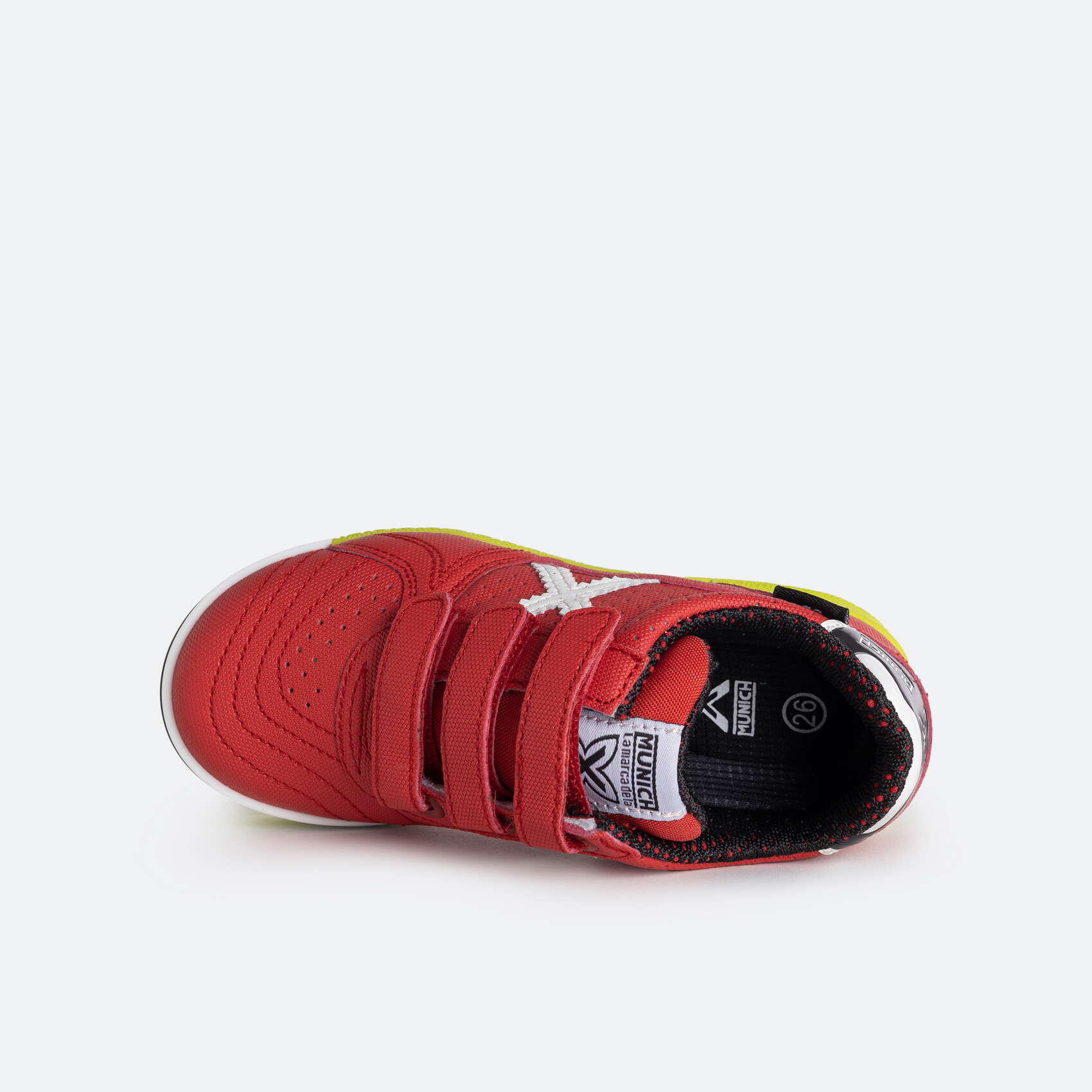 Zapatilla de fútbol sala MUNICH G-3 para niño/a rojo 3/5