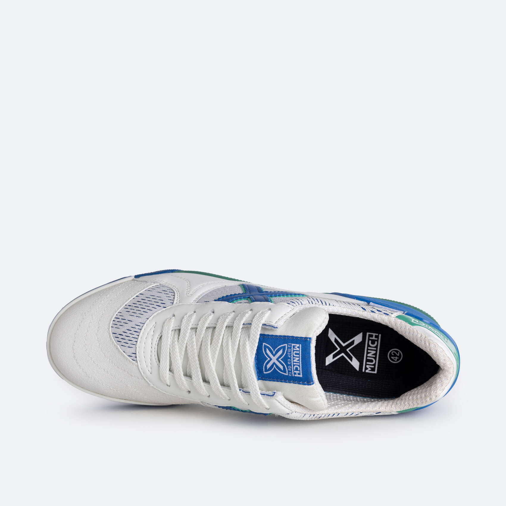 Zapatilla fútbol sala MUNICH G3 hombre blanco 4/5