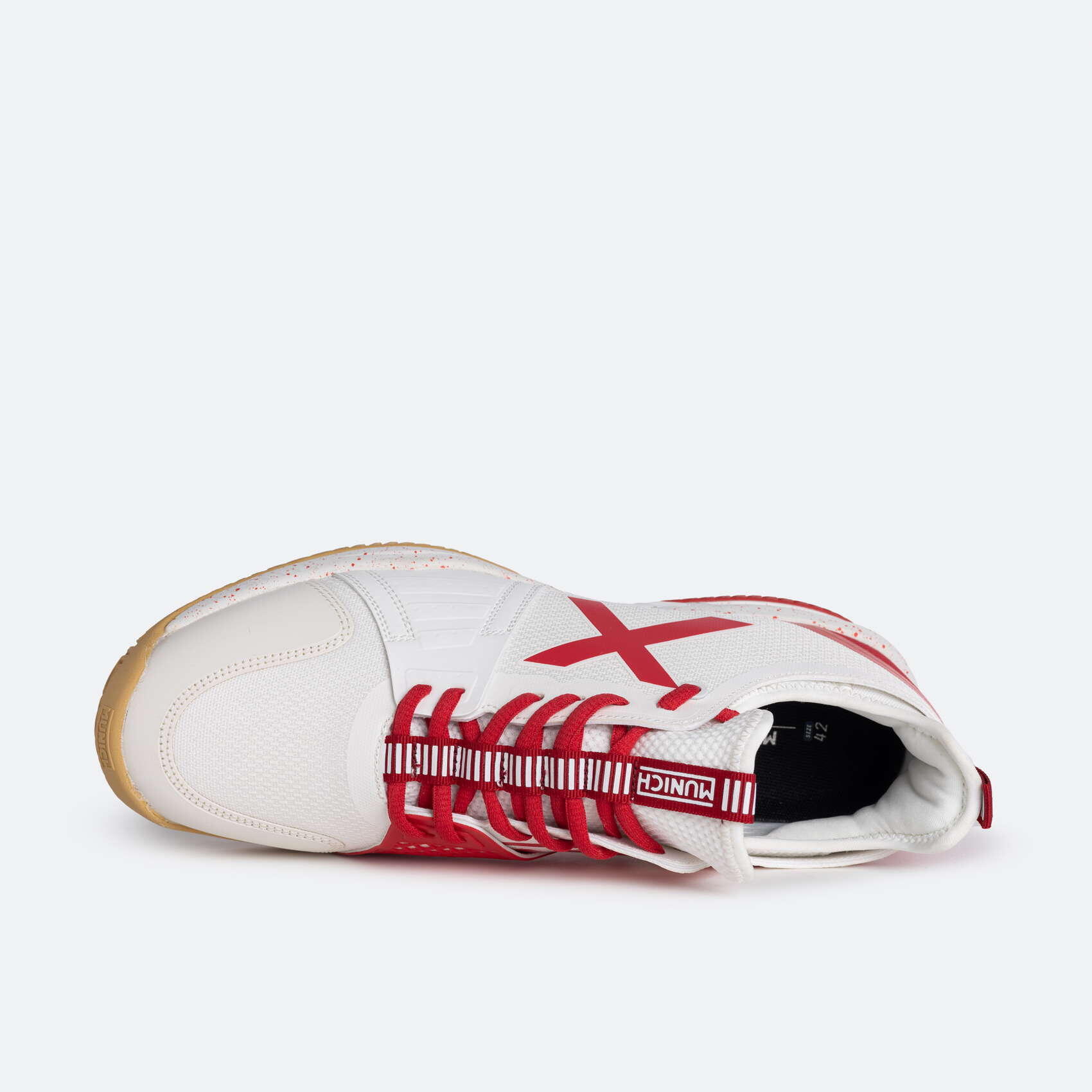 Calçado Padel homem MUNICH OXYGEN 37. Branco/vermelho 3/5