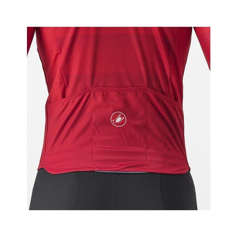 Maillot manga corta Castelli Livelli Rojo