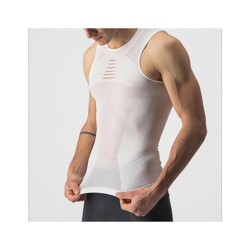 T-Shirt Ciclismo Castelli Core s costuras branco 3/3