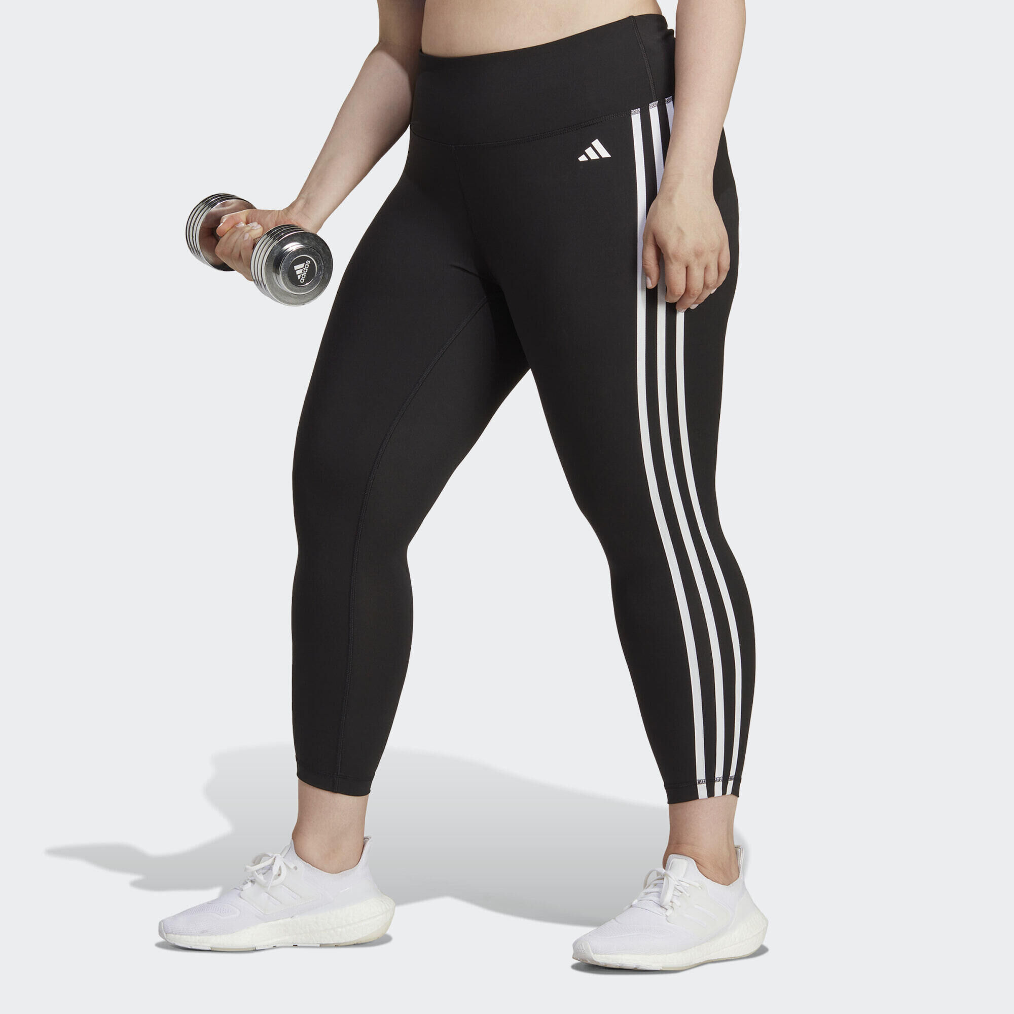 ADIDAS Train Essentials 3-Stripes High-Waisted 7/8 Leggings (Plus Size)