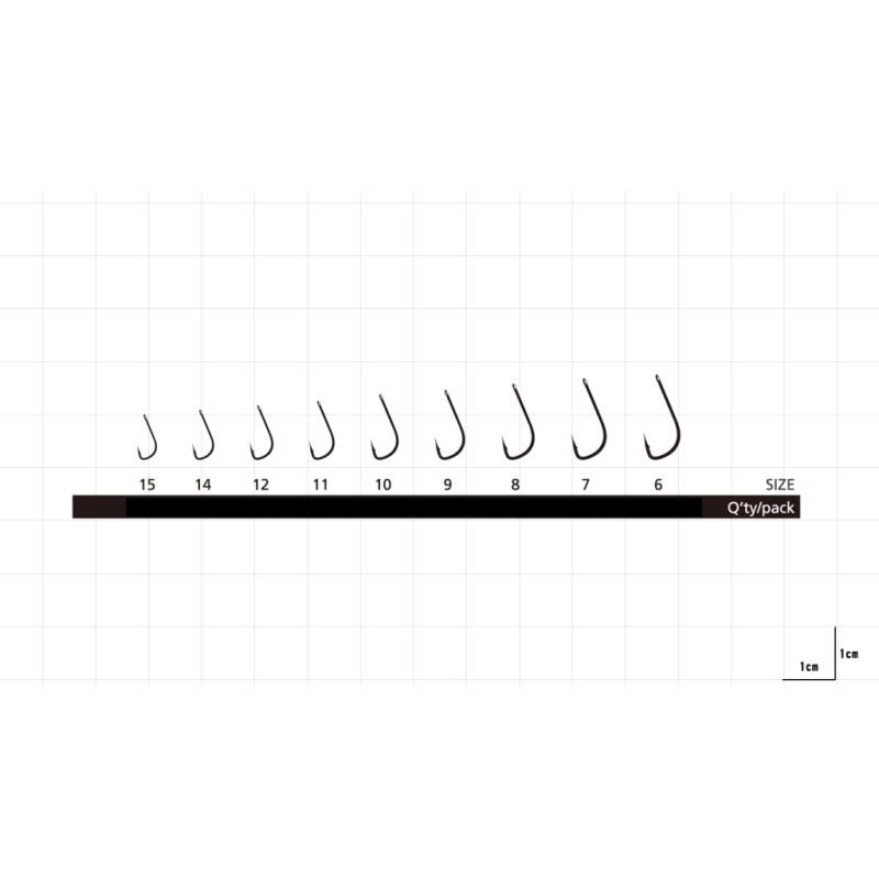 Set carlige pescuit Hayabusa Sode Ringed HBO100, 10 buc, 8