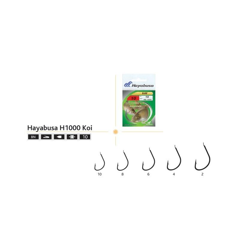 Set carlige pescuit Hayabusa HB1000 KOI, 10 buc, 4