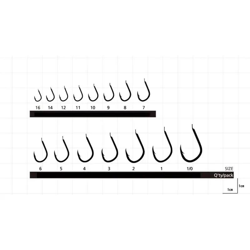 Set carlige pescuit Hayabusa Iseama HB400, 10 buc, 12 6/6