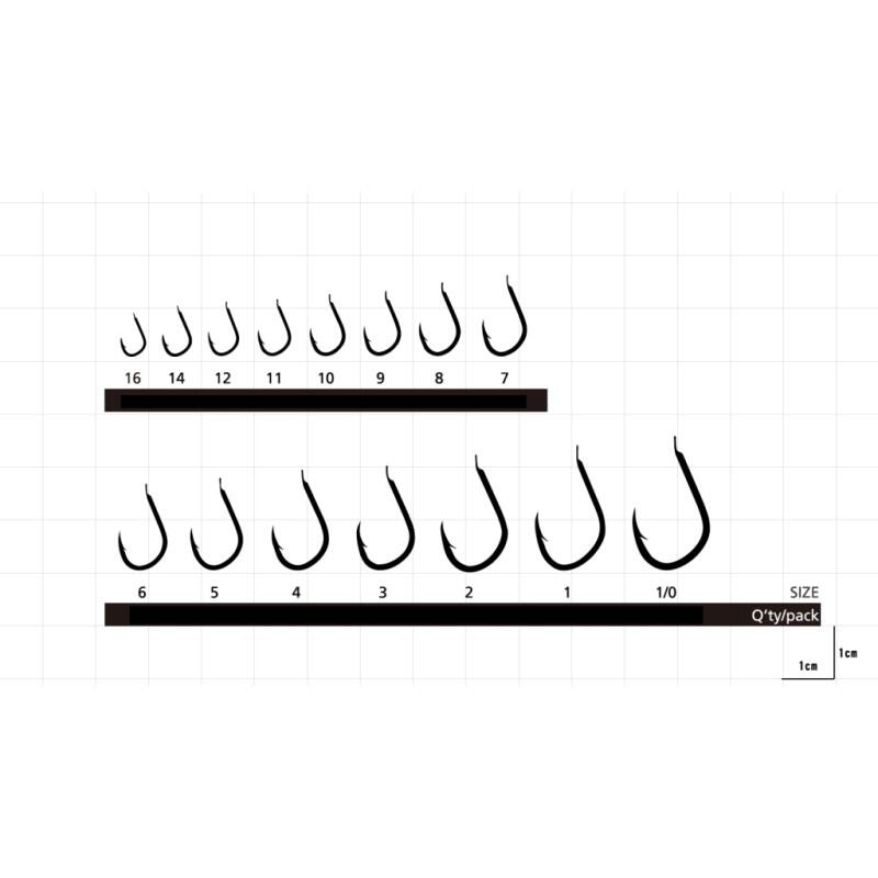 Set carlige pescuit Hayabusa Iseama HB400, 10 buc, 11