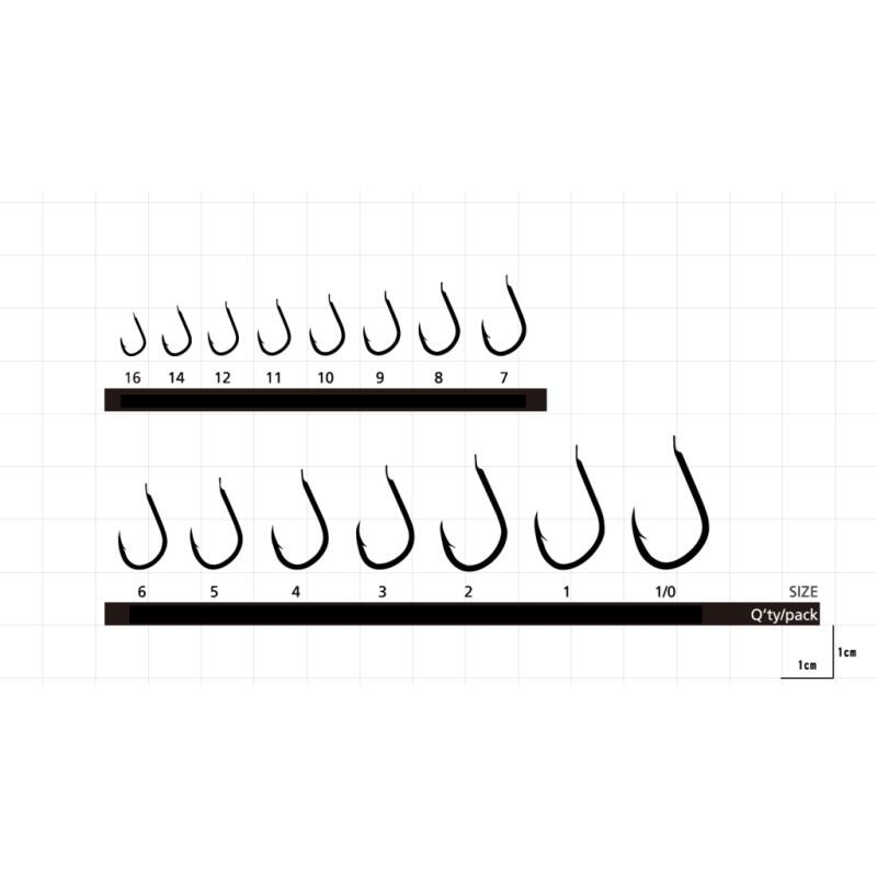 Set carlige pescuit Hayabusa Iseama HB400, 10 buc, 12