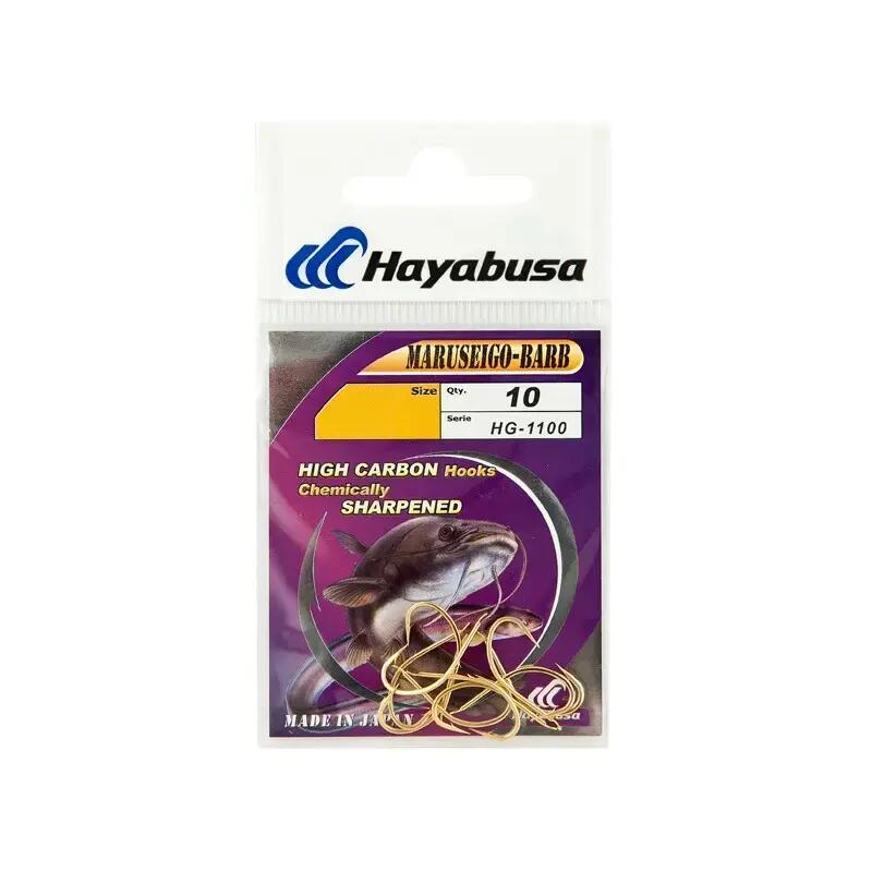 Set carlige pescuit Hayabusa Maruseigo Barb HG1100, 10 buc, 4 2/6