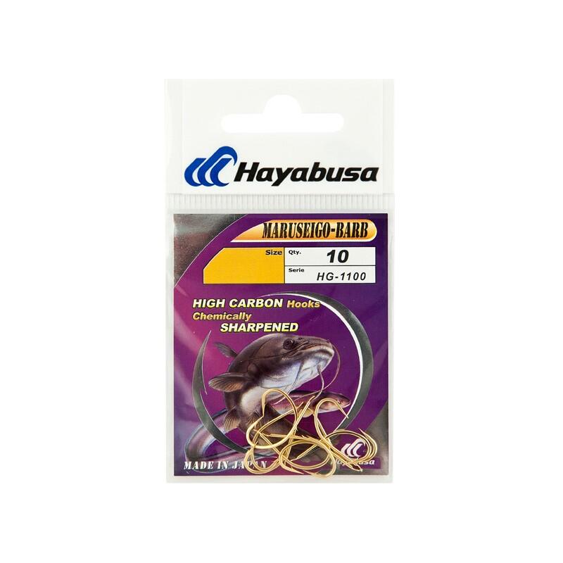 Set carlige pescuit Hayabusa Maruseigo Barb HG1100, 10 buc, 2