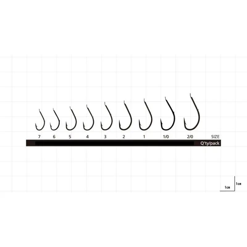 Set carlige pescuit Hayabusa Maruseigo Barb HG1100, 10 buc, 4 6/6