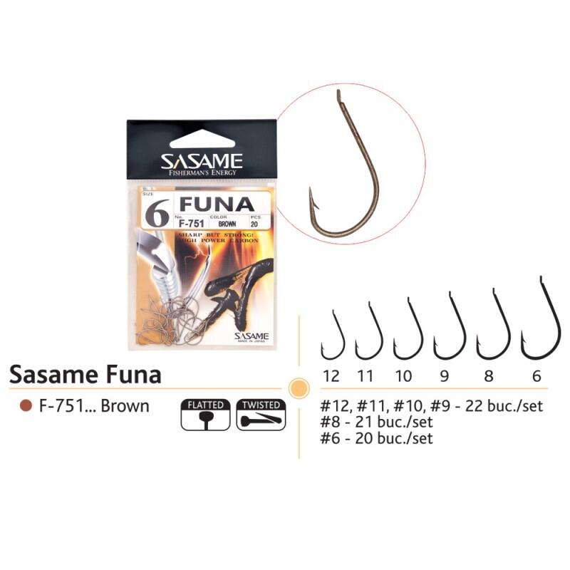 Ace pescuit Sasame Funa, brown, 12