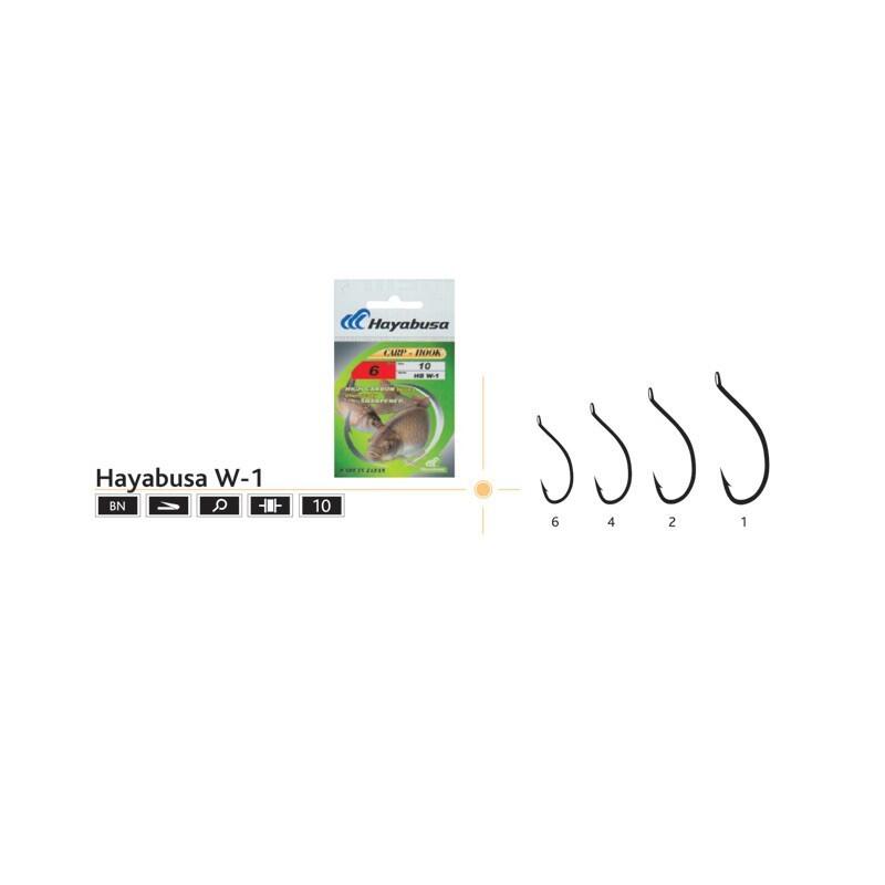 Set carlige pescuit crap Hayabusa W-1, 10 buc, 4