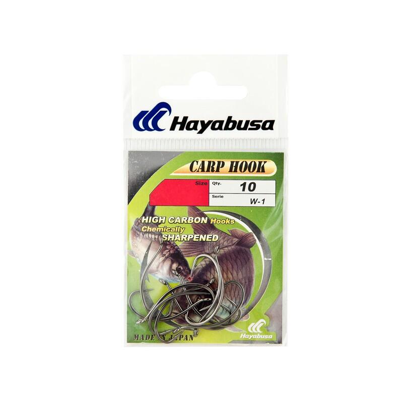 HAYABUSA Set carlige pescuit crap Hayabusa W1, 10 buc, 6 Decathlon