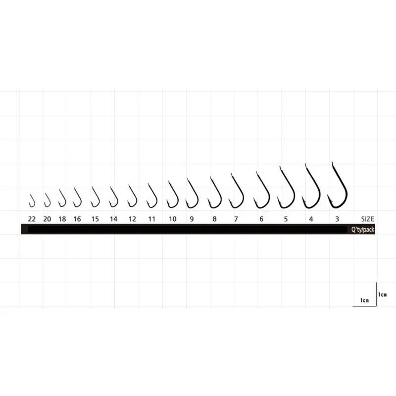 Set carlige pescuit Hayabusa Sode HR-100, 10 buc, 3 3/4