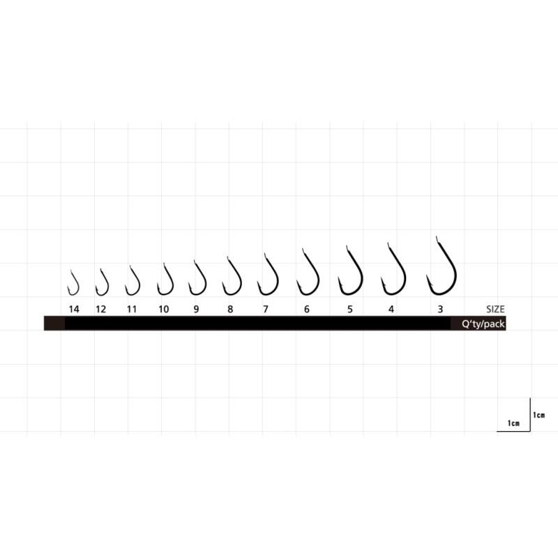 Set carlige pescuit Hayabusa Umitanago HG-300, 10 buc, 4
