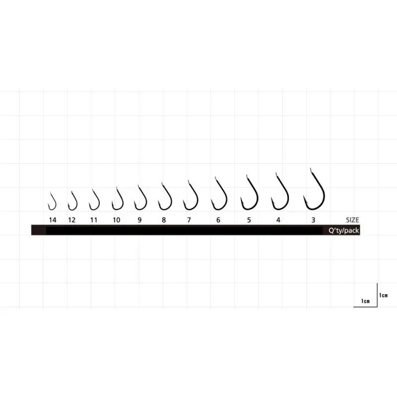 Set carlige pescuit Hayabusa Umitanago HN300, 10 buc, 8 6/6