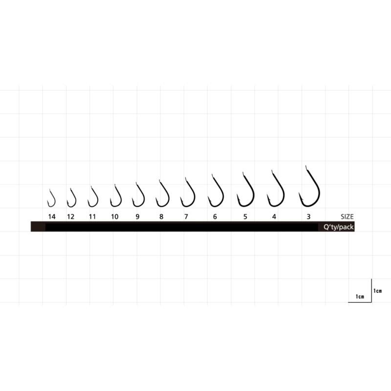 Set carlige pescuit Hayabusa Umitanago HN300, 10 buc, 7
