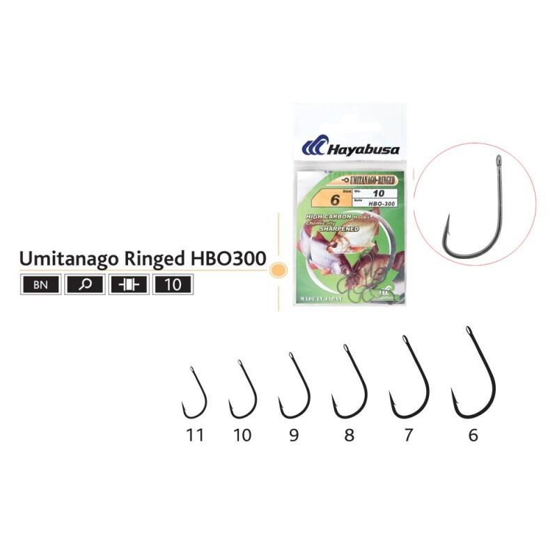 Set carlige pescuit Hayabusa Umitanago Ringed HBO300, 10 buc, 11