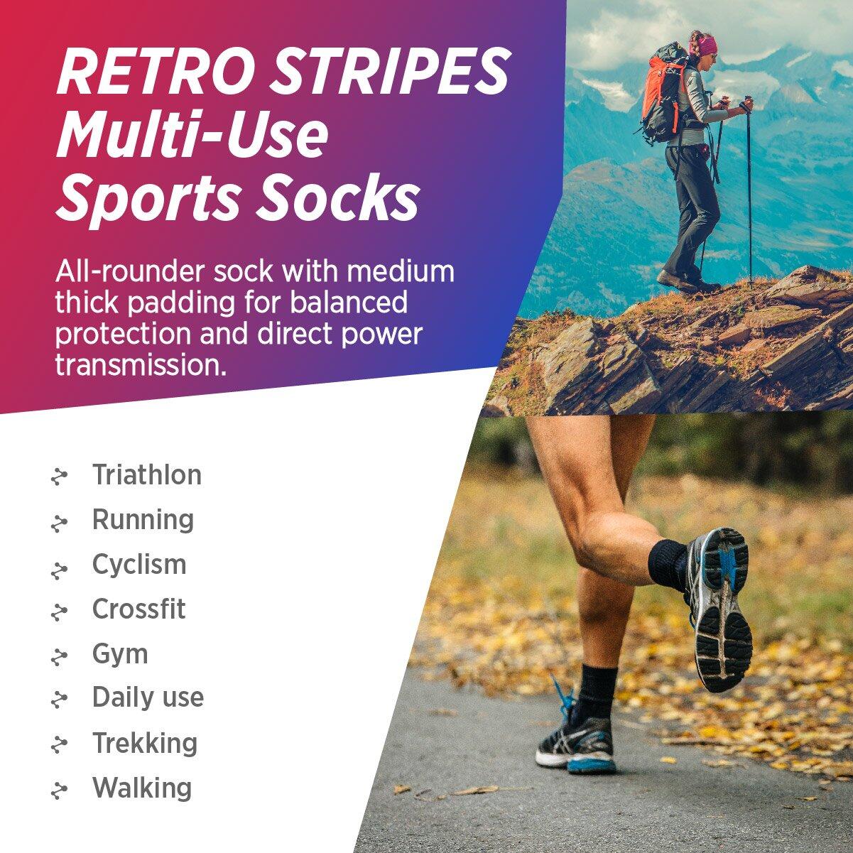 Chaussettes de sport en coton homme femme tennis yoga pilates running padel gym 5/6