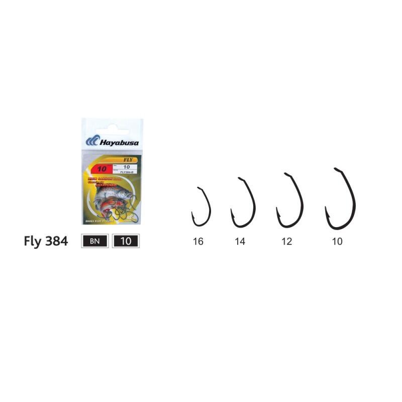 Set carlige pescuit Hayabusa Fly 384-B, 10 buc, 12