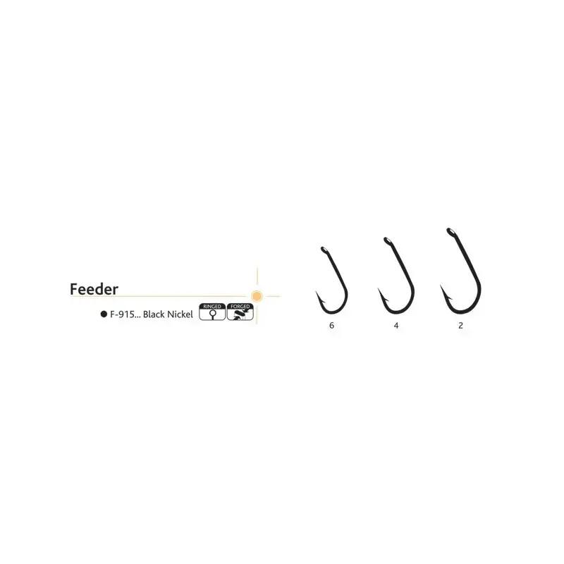 Ace pescuit Sasame Feeder, black nickel, cu ochet, 6 4/6