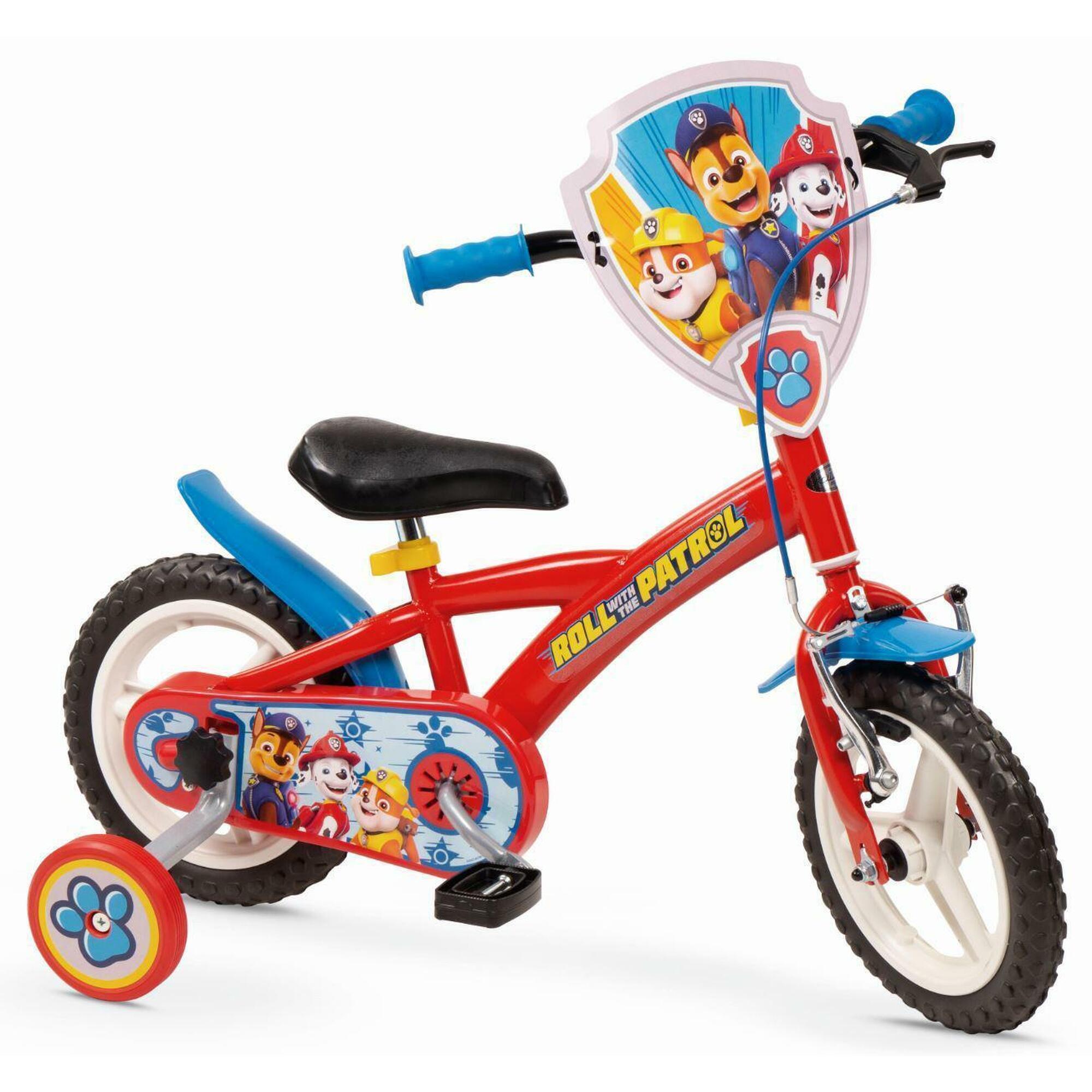 Toimsa - Vélo Enfant Pat' Patrouille 12 Pouces - Vélo Enfant - Blanc|bleu|rouge - 12" - Decathlon