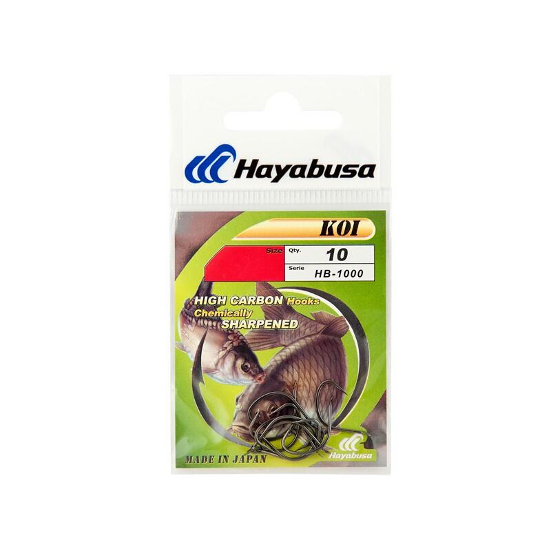 Set carlige pescuit Hayabusa HB1000 KOI, 10 buc, 8