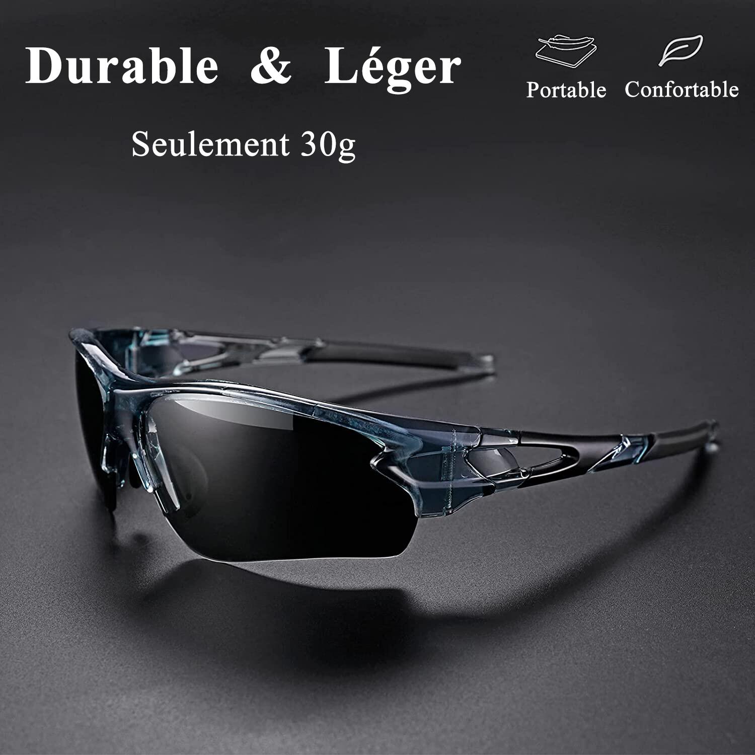 Lunette photochromiques de vélo 10068 Anti-UV400 Noir 3/5
