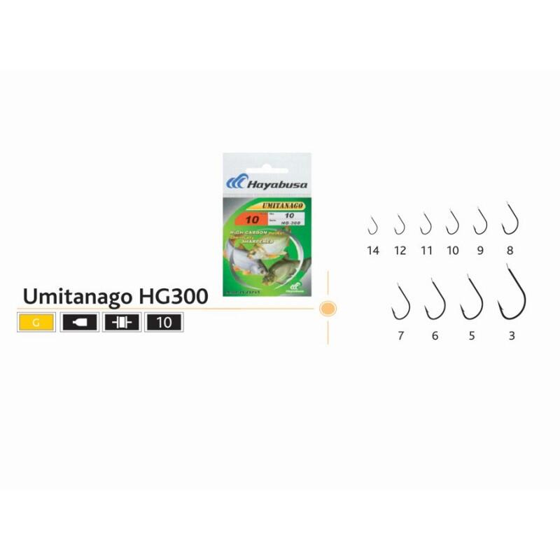 Set carlige pescuit Hayabusa Umitanago HG-300, 10 buc, 6