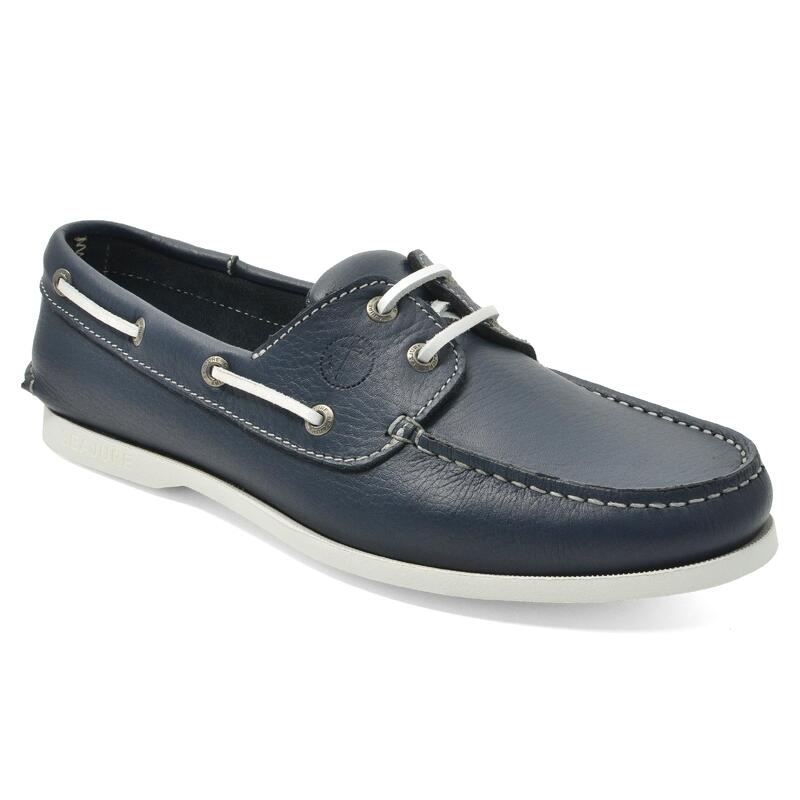 Sapatos de Vela Laurito Homem Azul Marinho Pele