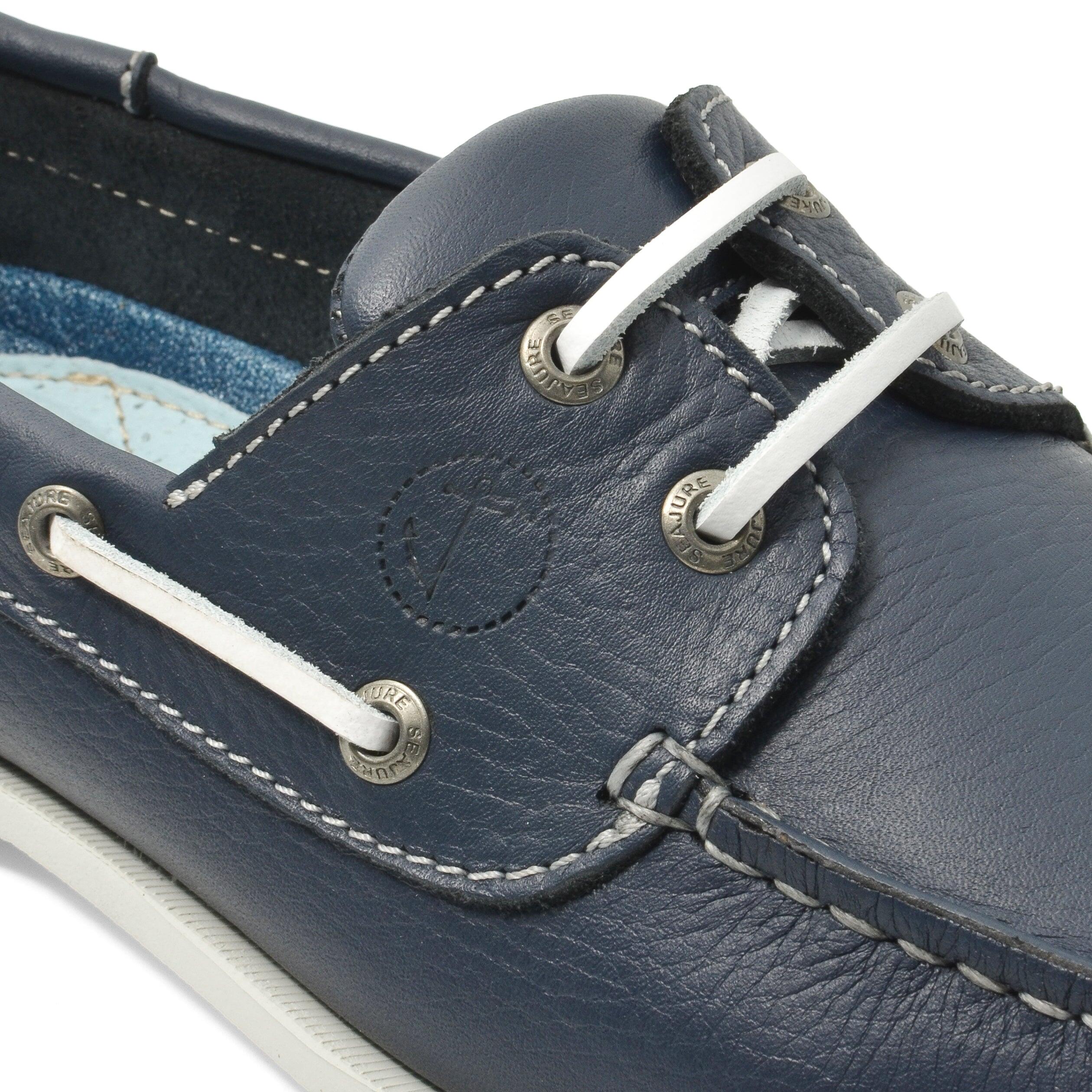 Zapatos Náuticos Seajure Laurito Hombre Azul Marino Cuero 5/5