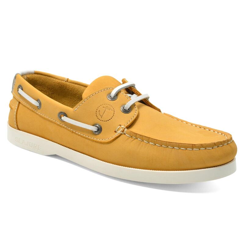 Sapatos de Vela Qarraba Mulher Amarelo Pele Nubuck